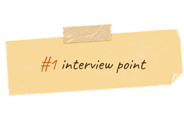 #1 interview point